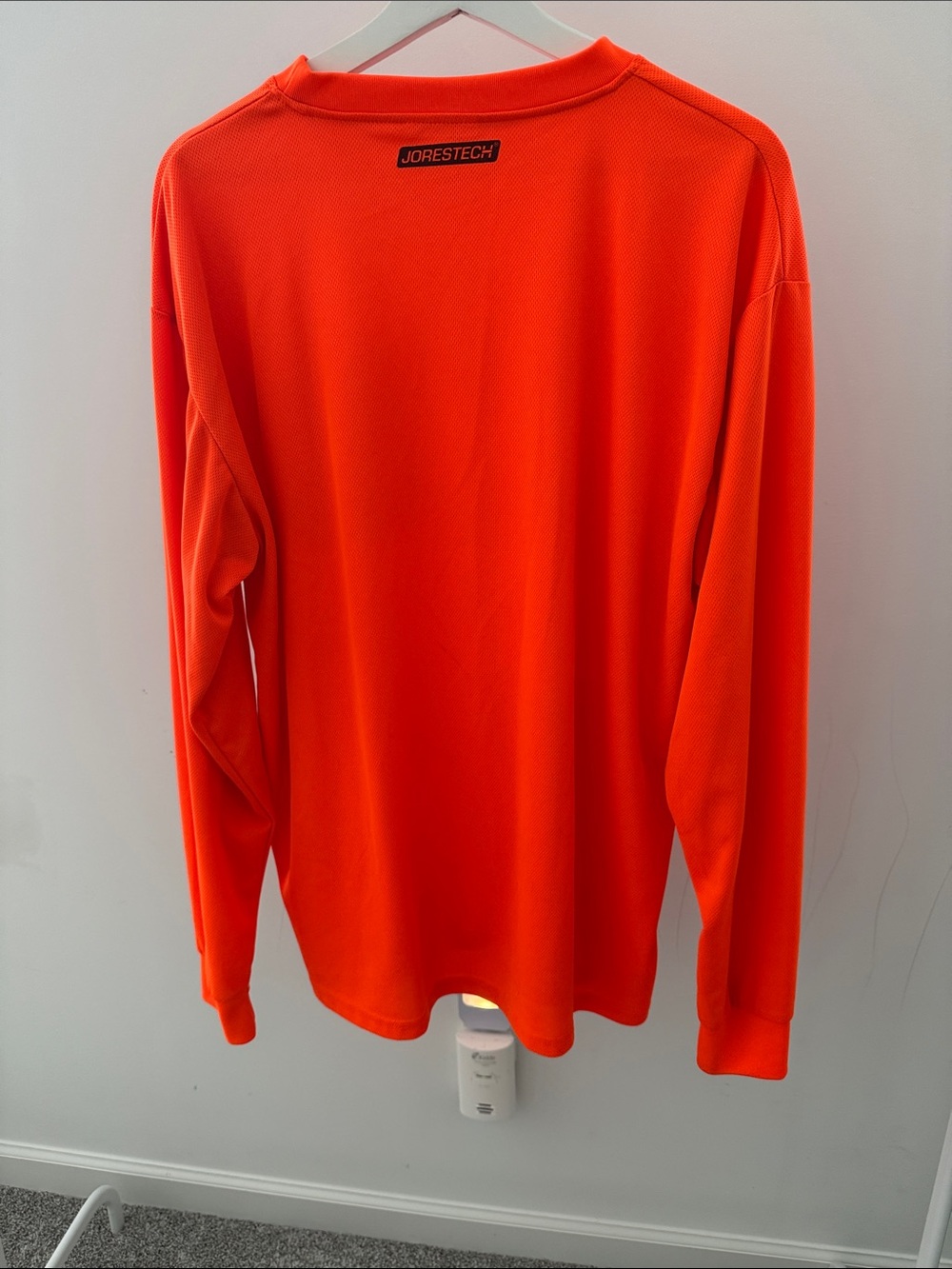 Men's Long-Sleeve Pocket Shirt - Bright Orange - Picture 2 of 2